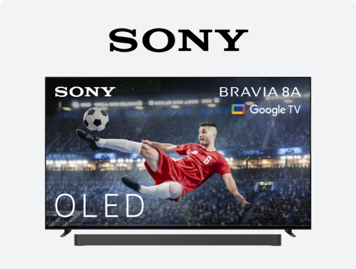 Imagery of Sony soundbars with logo.