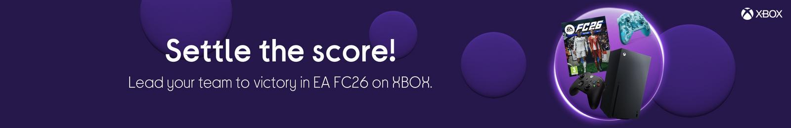 Lead your team to victory in EA FC26 on XBOX. 