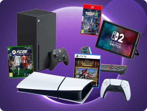 PlayStation 5, XBOX and Nintendo Switch 2 consoles