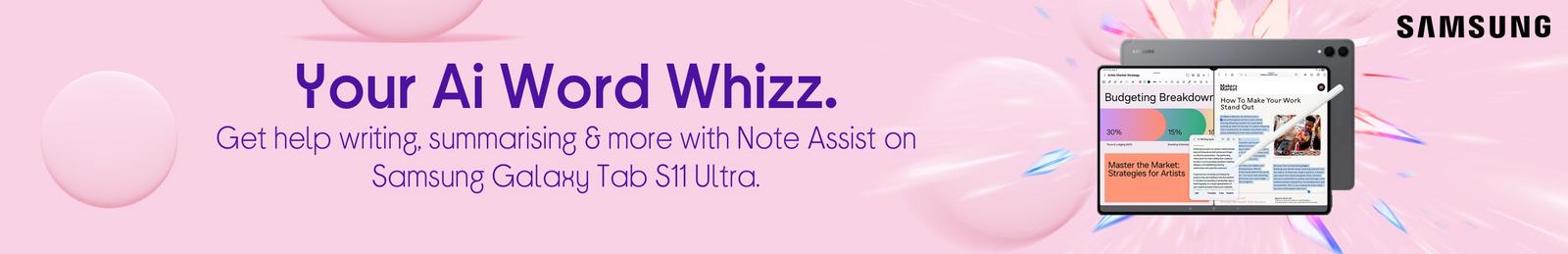 Get help writing, summarising & more with Note Assist on Samsung Galaxy Tab S11 Ultra.