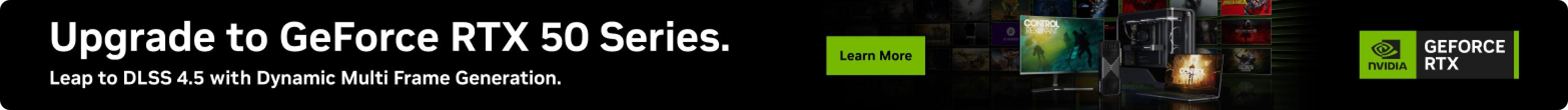Upgrade to the Nvidia GeForce RTX 50 Series & experience the power of DLSS 4.5!