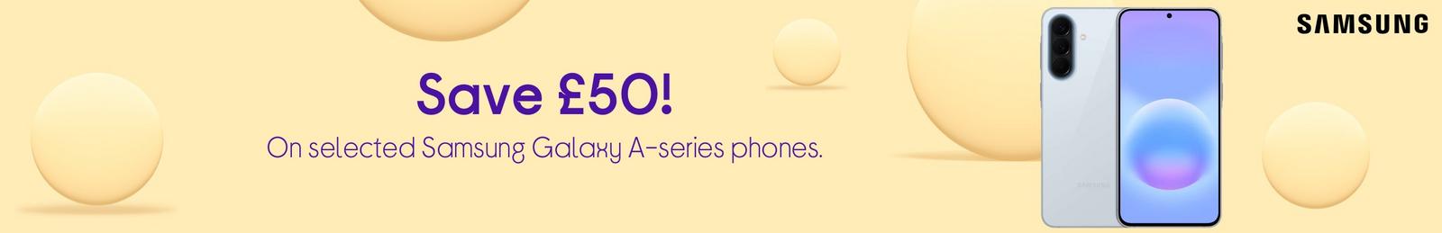 Samsung Galaxy A57 with Logo