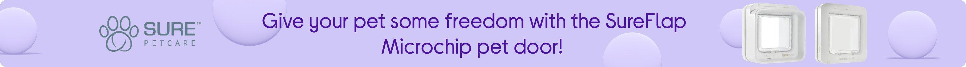 Give your pet some freedom with the SureFlap Microchip pet door!