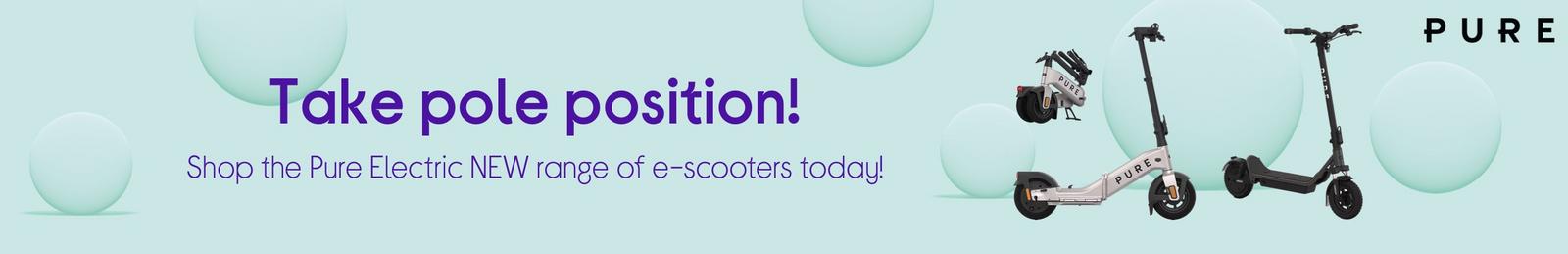 Image of NEW range of e-scooters with Logo