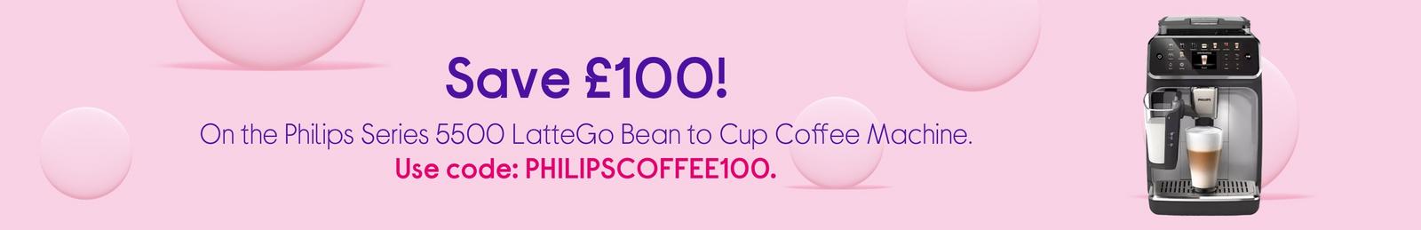 Philips Series 5500 LatteGo Bean to Cup Coffee Machine. 