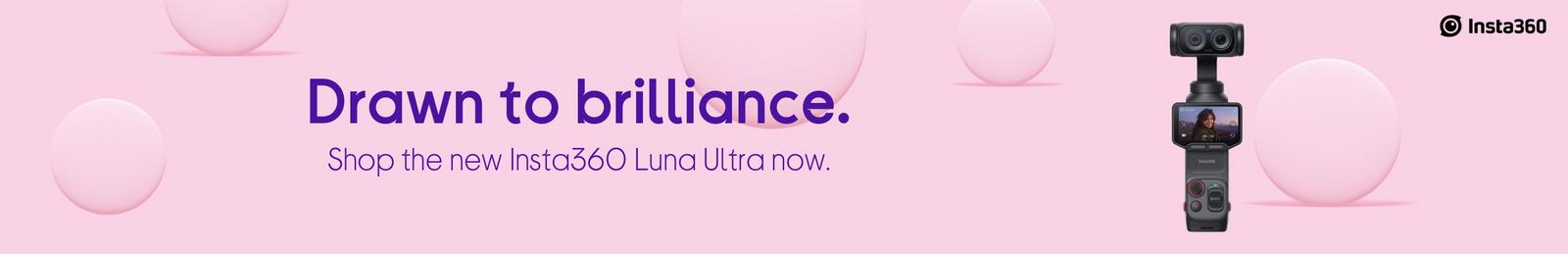 Image of  Insta360 Luna Ultra with logo.