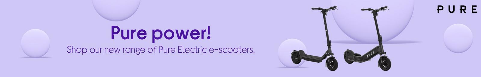 Image of NEW range of e-scooters with Logo