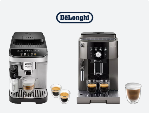 DELONGHI Magnifica Bean to Cup Coffee Machines with Logo.