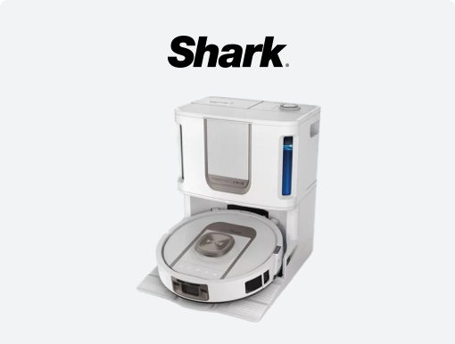 SHARK ThermaCharged PowerDetect Robot Vacuum Cleaner with Logo.