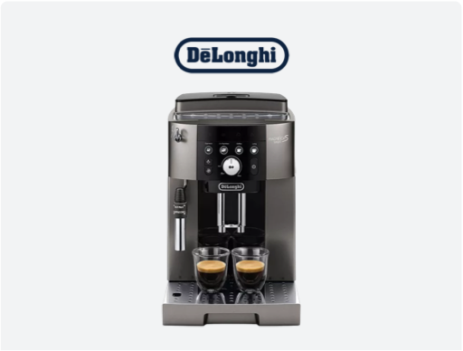 DELONGHI Magnifica Bean to Cup Coffee Machine with Logo.