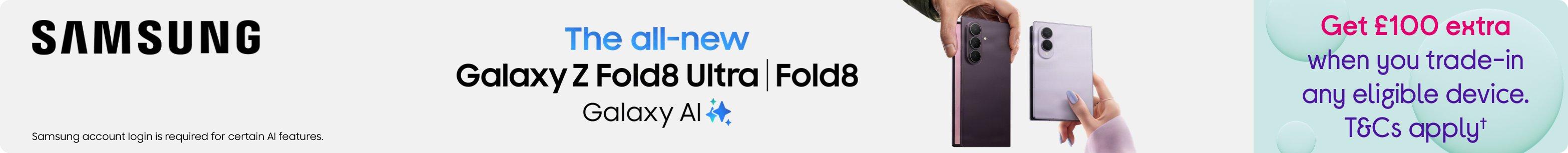 Samsung Galaxy Fold8 Phone. Pre-order now.