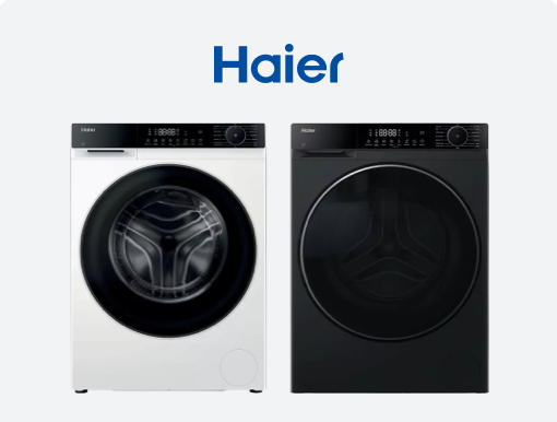 HAIER X Series Spin Washing Machines with Logo.