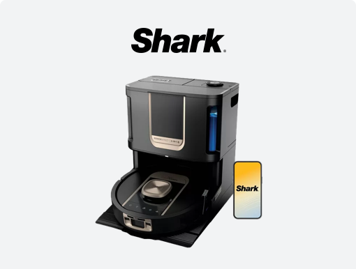 SHARK ThermaCharged PowerDetect Robot Vacuum Cleaner  with Logo.
