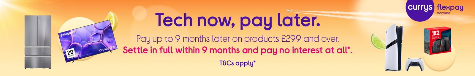 Tech now, pay later.