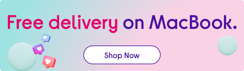 Free delivery on Mac laptops