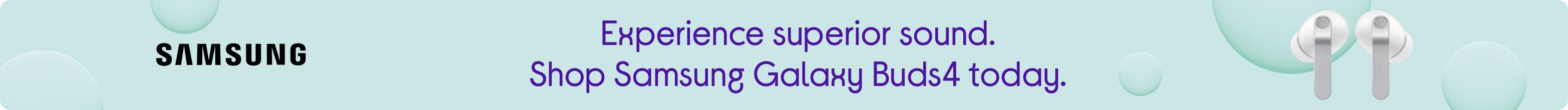 Experience superior sound. Shop Samsung Galaxy Buds4 today.
