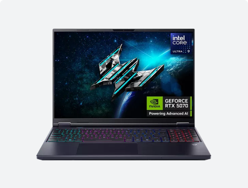 Imagery of gaming laptop.