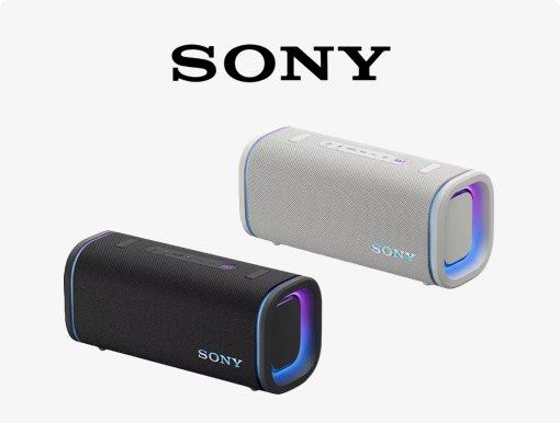 Imagery of Sony ULT Field 5 wireless portable speaker with logo.