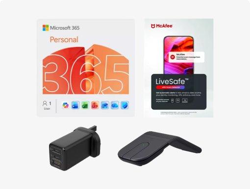 Imagery of Microsoft 365 Personal with Microsoft logo.