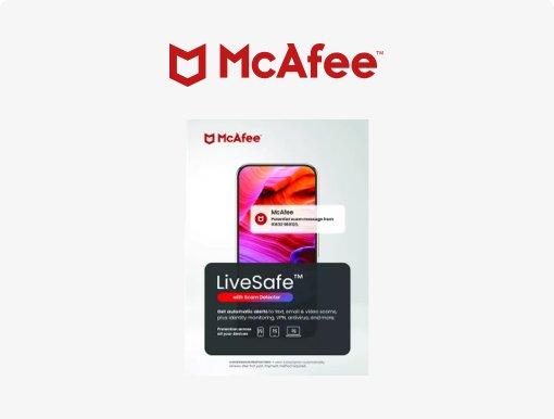 Imagery of McAfeww with logo.