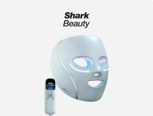 SHARK CryoGlow Under-Eye Cooling LED Anti-Ageing & Blemish Repair Mask with Logo