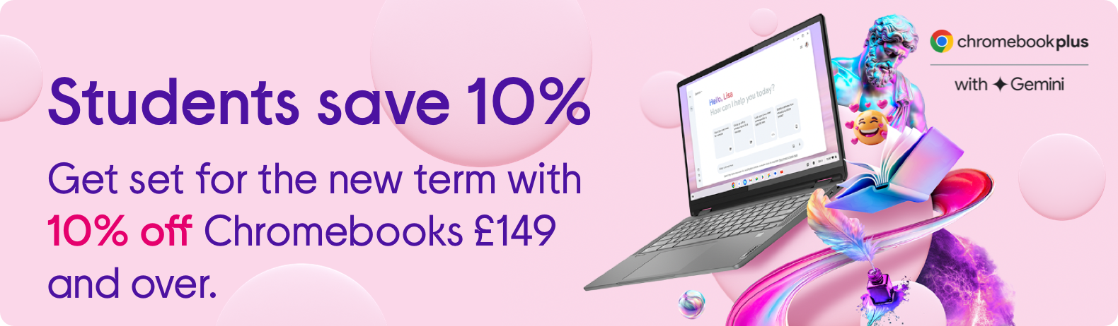 Image of Chromebook Plus with Gemini