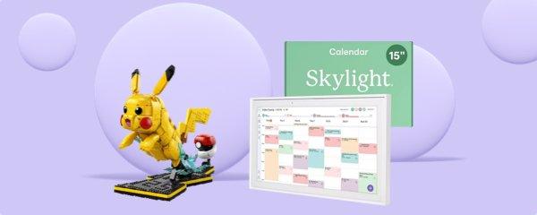 Image of LEGO and a digital calendar