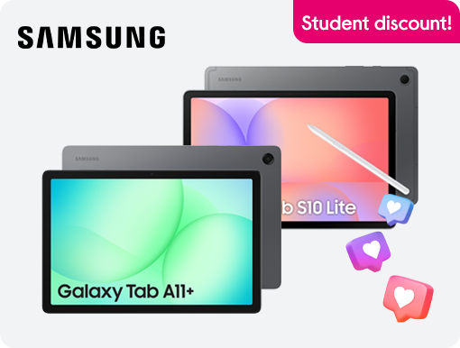 Student discount on Samsung Galaxy tabs