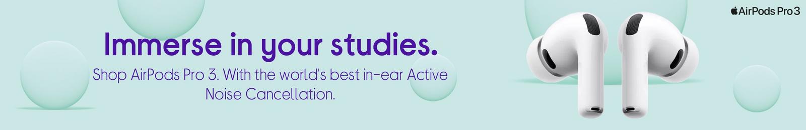 Shop AirPods Pro 3  With Active Noise Cancellation.