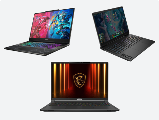 Imagery of gaming laptop