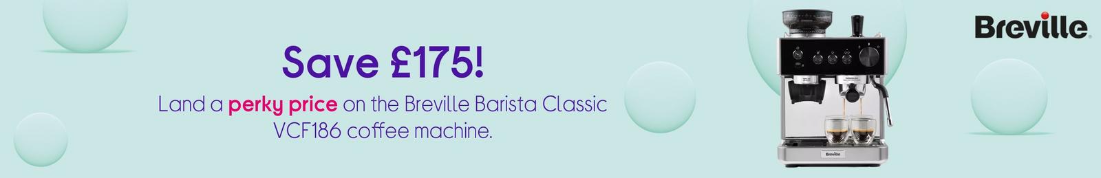 On the Breville Barista Classic VCF186 bean-to-cup coffee machine.