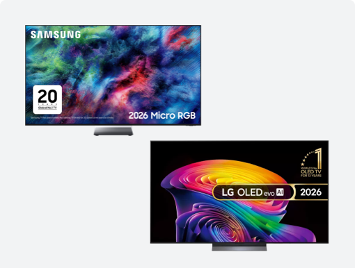 Imagery og selected LG & Samsung TVs.