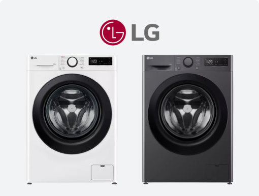LG Series 4 AI Direct Drive F4C510GBTN1 10 kg Washing Machines with logo.