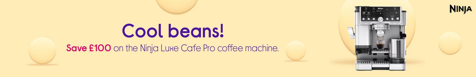 Cool beans!  Save £100 on the Ninja Luxe Cafe Pro coffee machine.