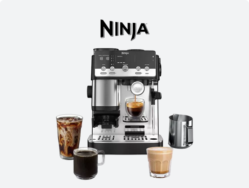 NINJA Luxe Café Mini Plus Bean to cup Coffee Machine with Logo.