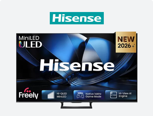 Hisense U7S Mini LED TVs.