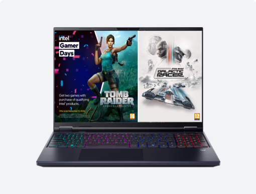 Imagery of gaming laptop.