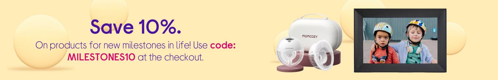 Save 10% on products for new milestones in life! Use code: CSWNNEWMILESTONES at the checkout.