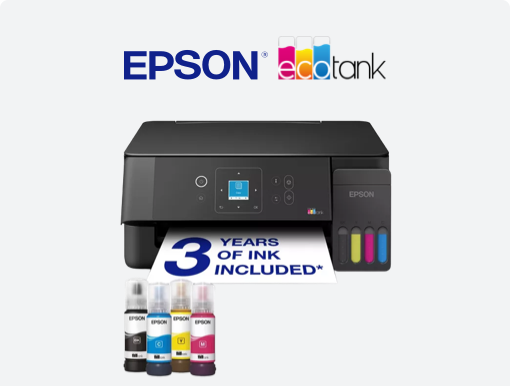 Imagery of Epson EcoTank ET-2920 plus logo.