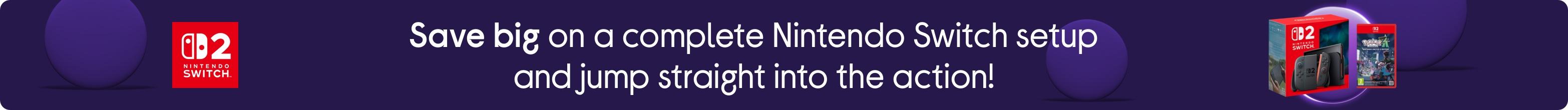 Save big on a complete Nintendo Switch setup and jump straight into the action!