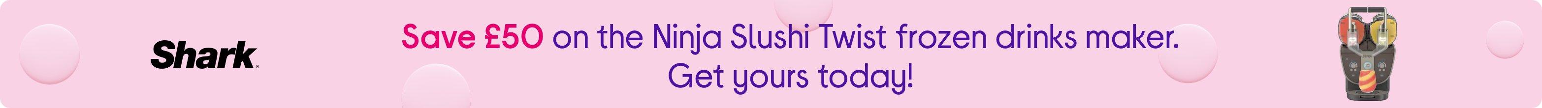 Save £50 on the Ninja Slushi Twist frozen drinks maker. Get yours today!