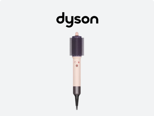 DYSON Airsmooth Styling Brush with logo. 