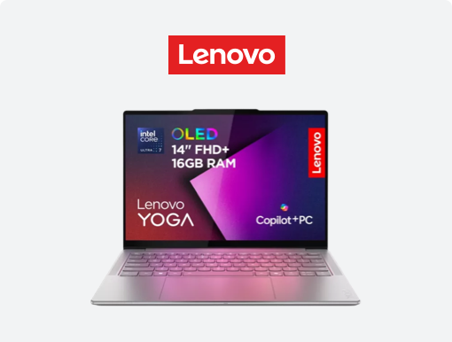 Imagery of Lenovo Yoga Slim 7 plus logo