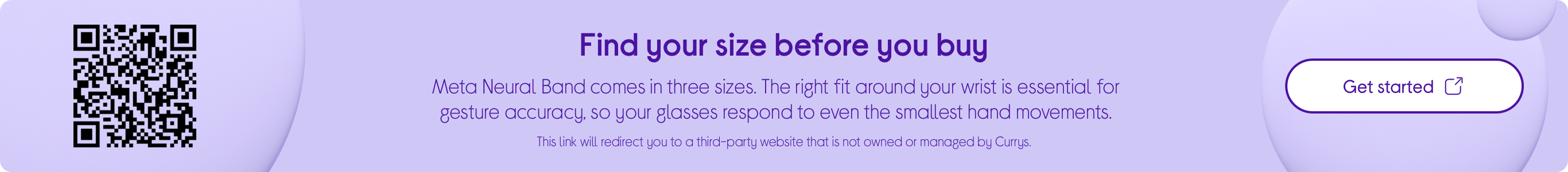 a purple background with a qr code on it