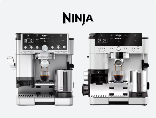 NINJA Bean to Cup Coffee Machines with logo. 