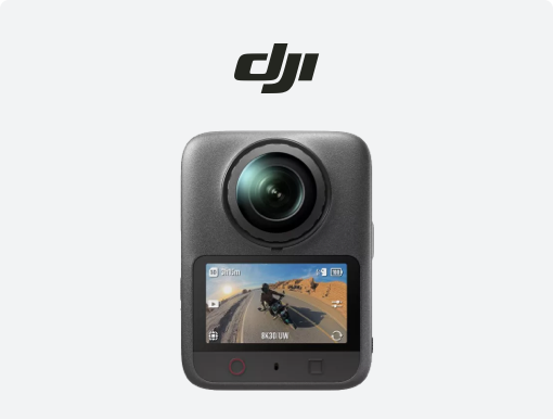 DJI Osmo 360 II with logo.