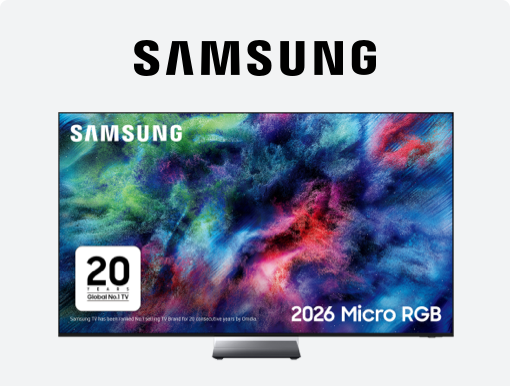 Samsung TVs & soundbars.