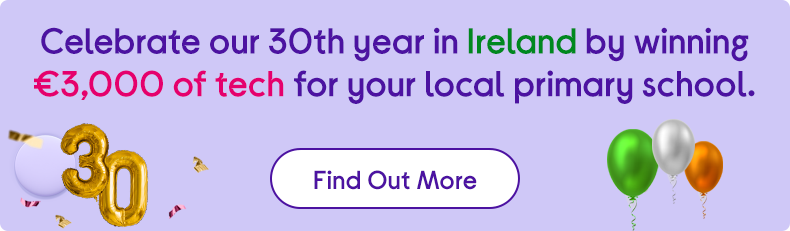 Win €3,000 of tech for your local primary school