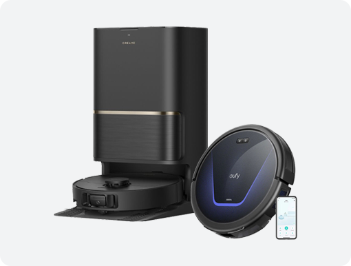 Dreame and Eufy robot vacuum cleaners