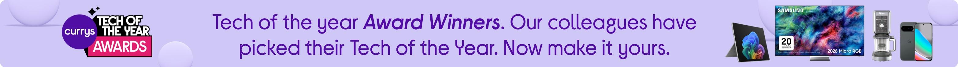 Tech of the year Award Winners. Our colleagues have picked their Tech of the Year. Now make it yours.